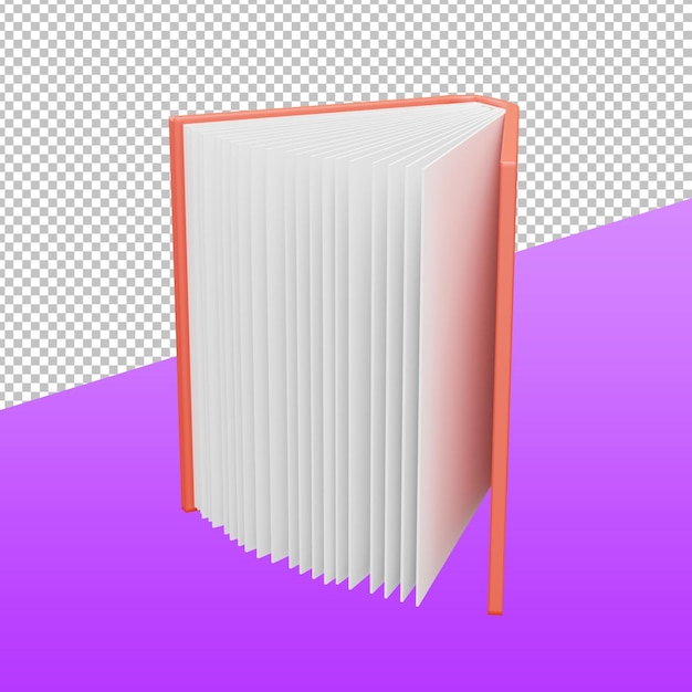 PSD 3d-boeken, 3d-renderingillustratie