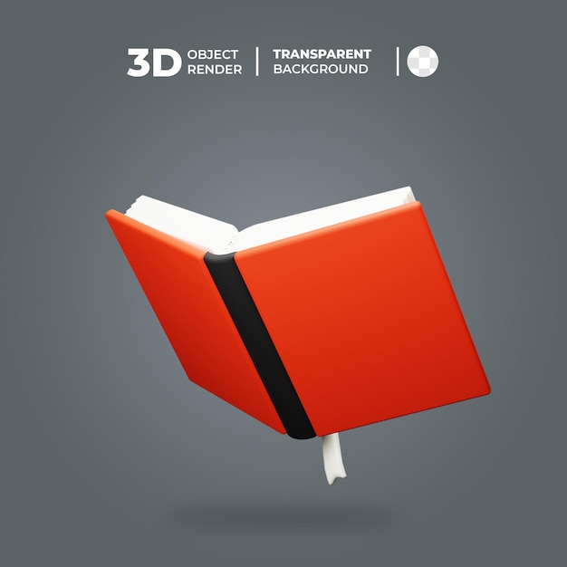 PSD icona del libro 3d