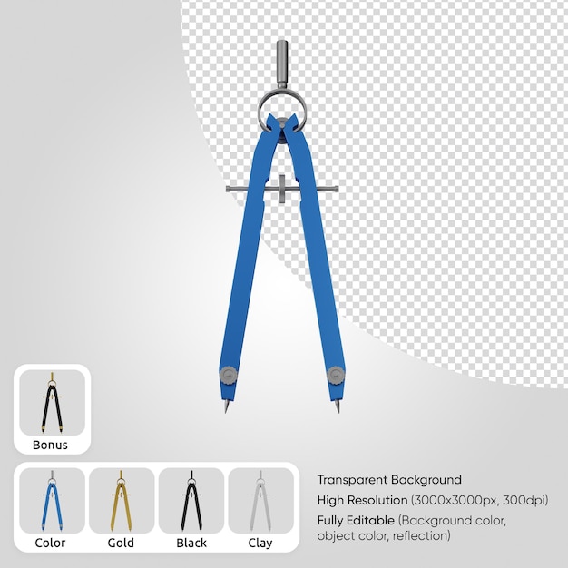 PSD bussola dell'arco 3d