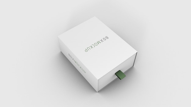 3d box package mockup