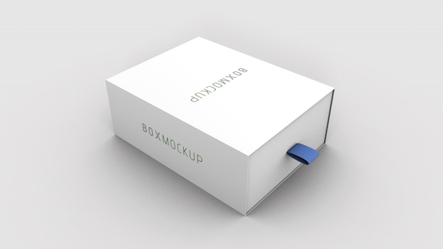 PSD 3d box package mockup