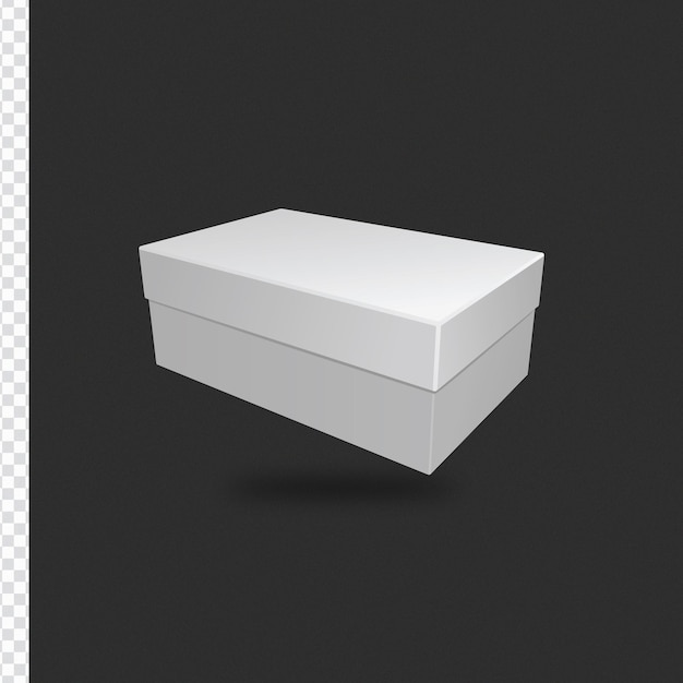 PSD modello di imballaggio della scatola 3d