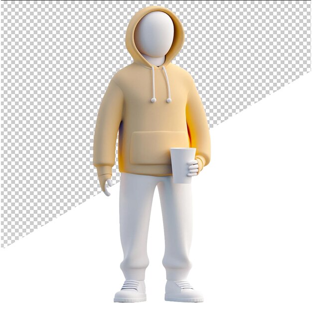 PSD personaggio di ragazzo 3d