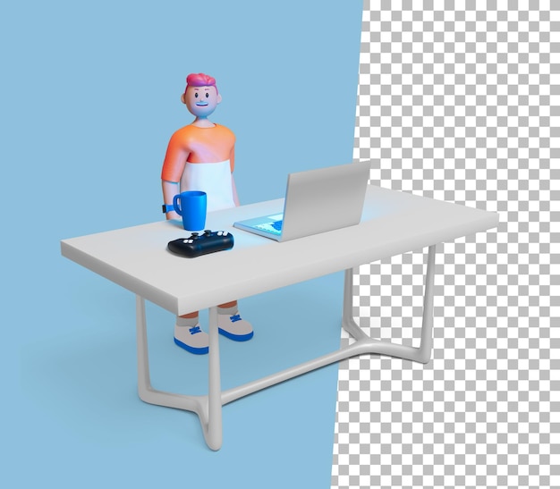 3d 소년 Png