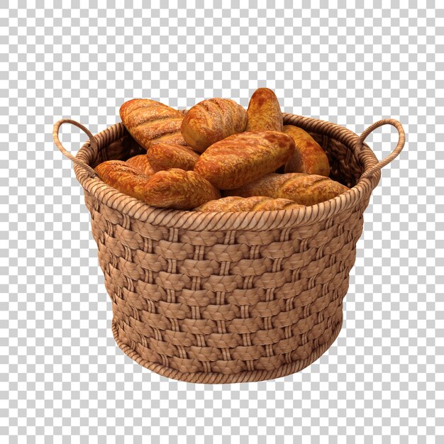 PSD 3d bread basket