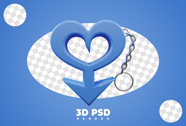 3d Breloczek Z Izolatem Płci Męskiej