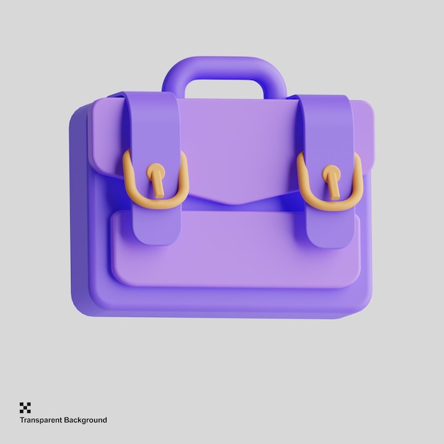 3d briefcase icon