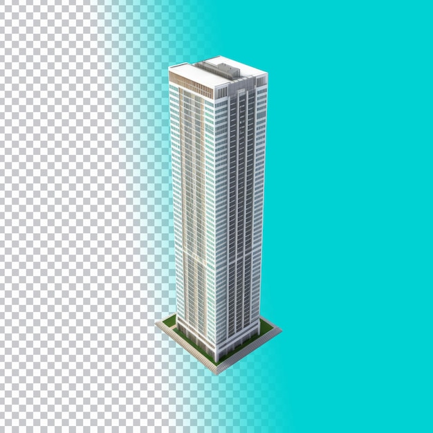 PSD 3d building png