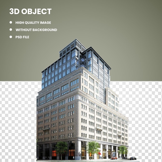 PSD 3d building