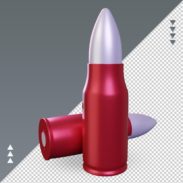 3d bullet tonga flag rendering right view