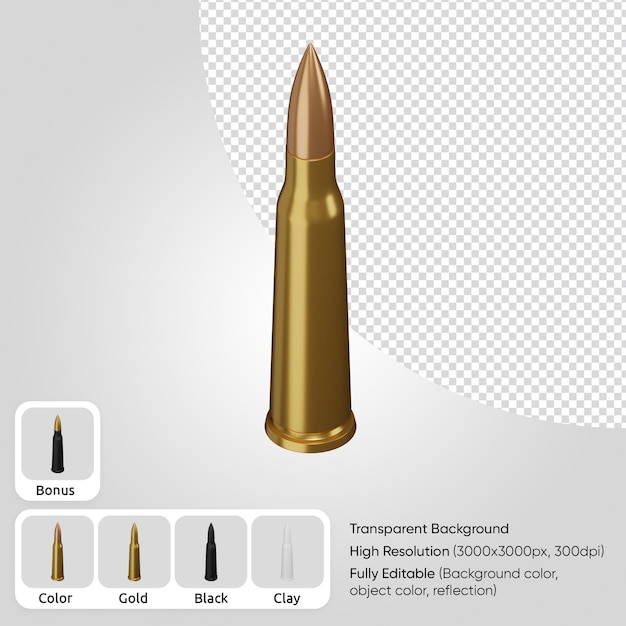 PSD 3d bullet