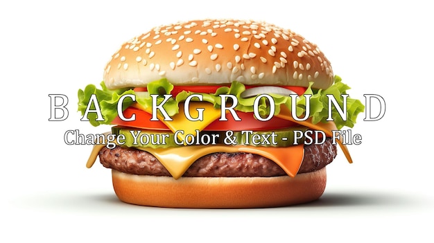 PSD 3d burger generatieve ai