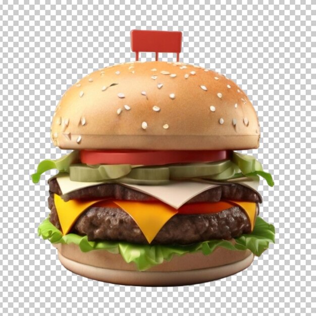 3d 버거 Png Psd