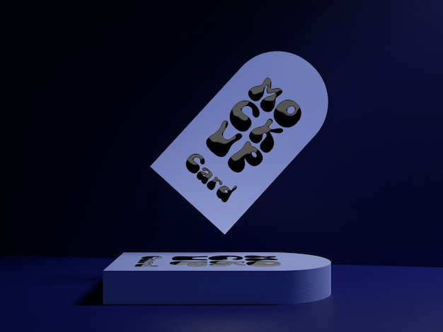 Мокет визитной карты 3D