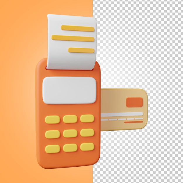 PSD 3d business and finance credit card payment