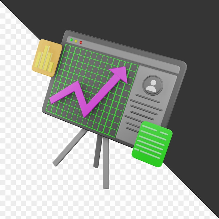 PSD 3d business illustrations