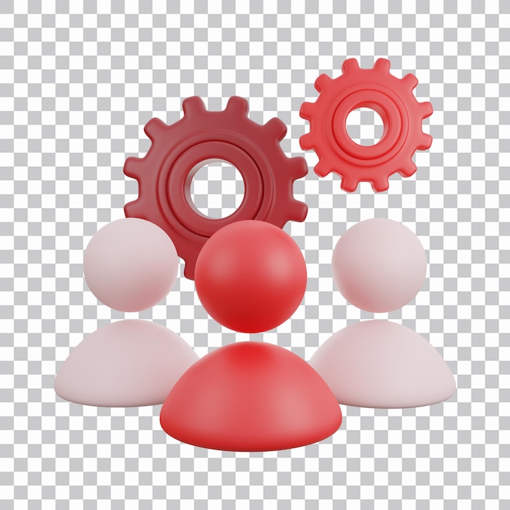 PSD иконка 3d бизнес-профиль