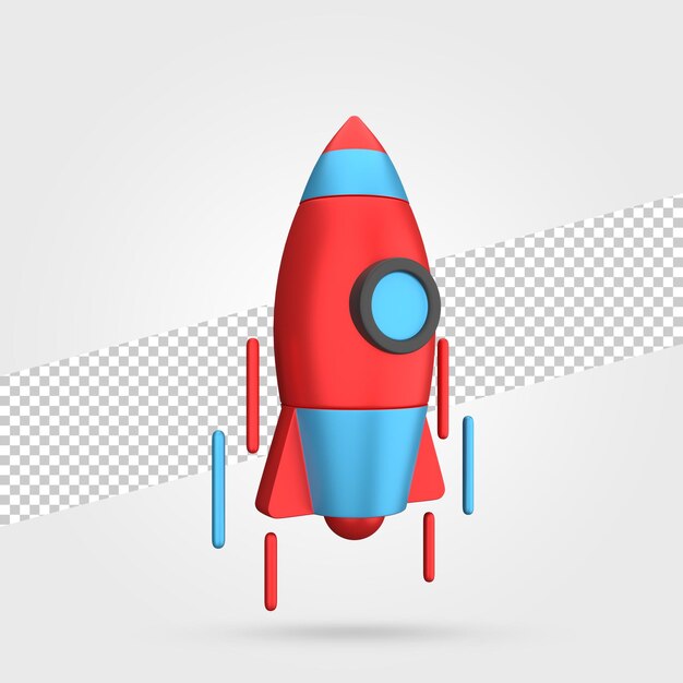 3d business startup icon render