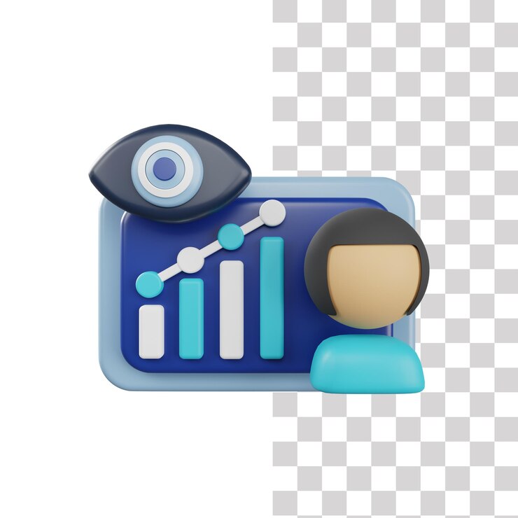 PSD 3d business vision icon