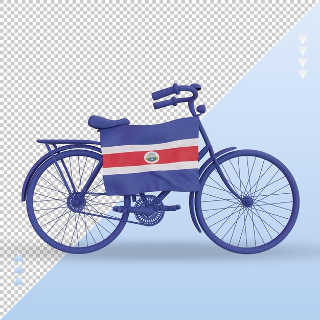 3dbycycle日コスタリカフラグレンダリング正面図