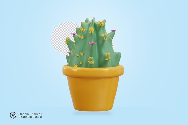 3d-cactus plant vectorillustratie