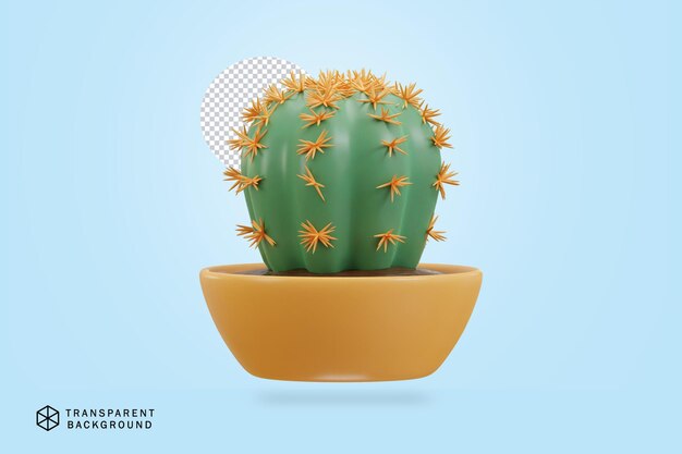 3d-cactus plant vectorillustratie