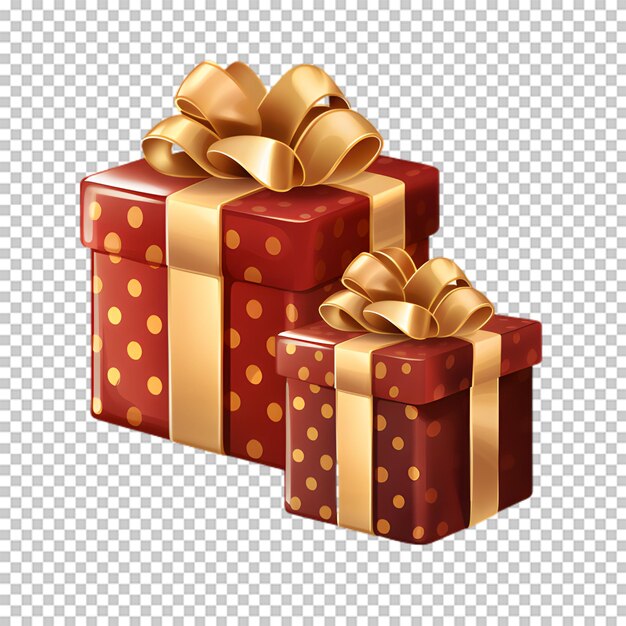 PSD 3d cadeau doos rendering geïsoleerd op transparante achtergrond