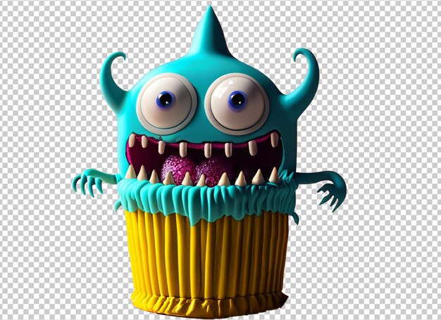 PSD 3d cake monster