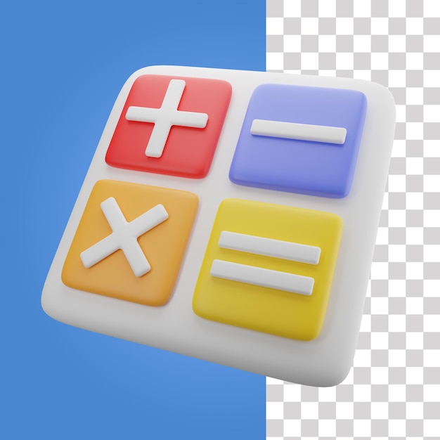 PSD 3d calculator icon