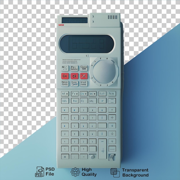 PSD 3d calculator isolated on transparent background include png file