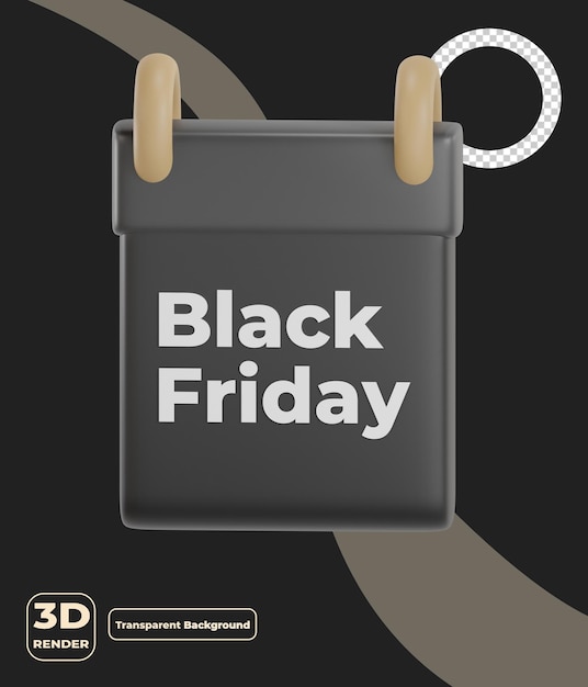 PSD calendario 3d venerdì nero