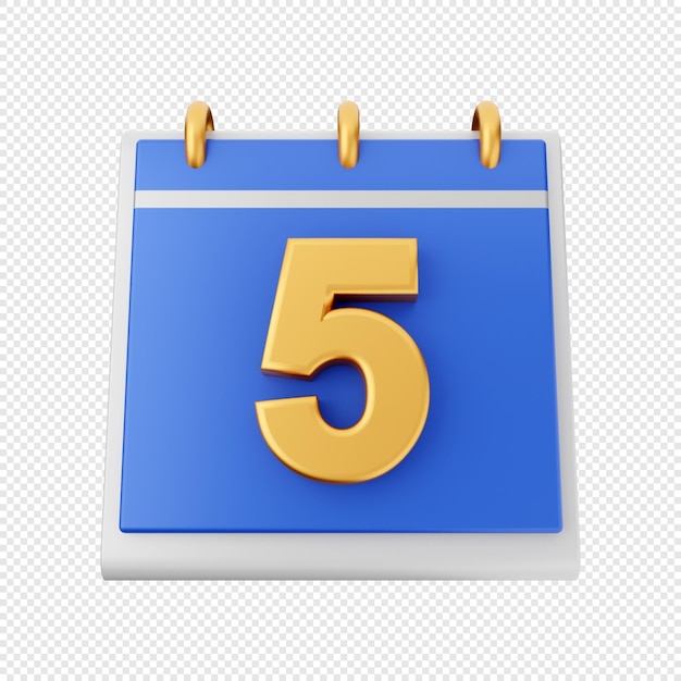 3d calendar date schedule icon illustration