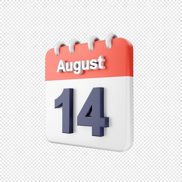 PSD 3d календарное событие день дата икона иллюстрация рендеринг