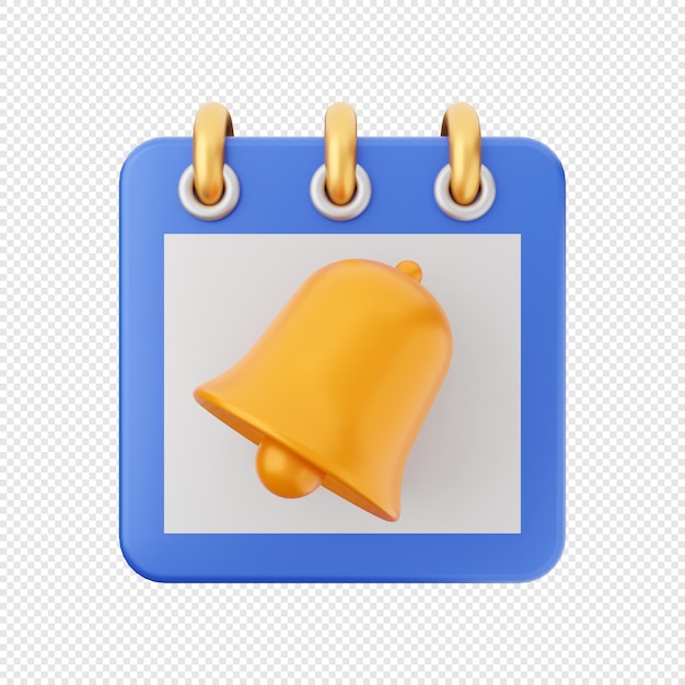 3d calendar icon date schedule illustration