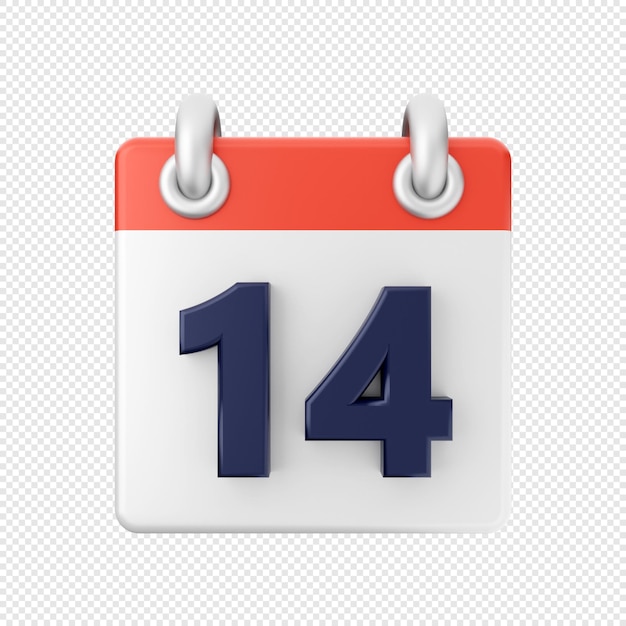 3d calendar icon illustration