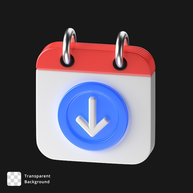 PSD 3d calendar icon