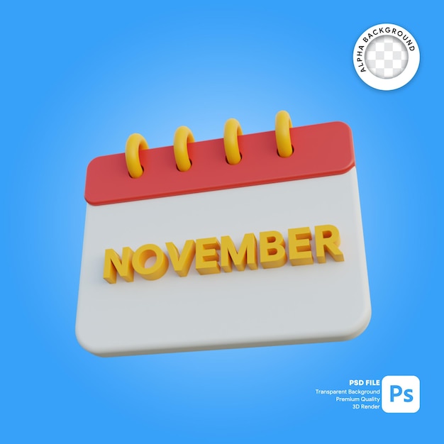 3d mese di calendario novembre