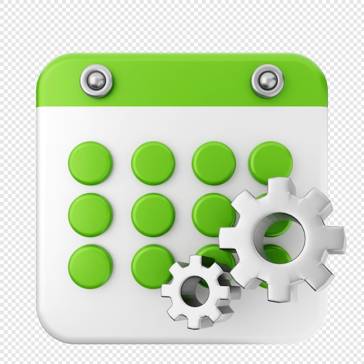 PSD 3d calendar setting