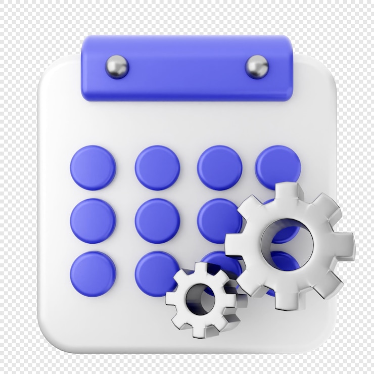 PSD 3d calendar setting