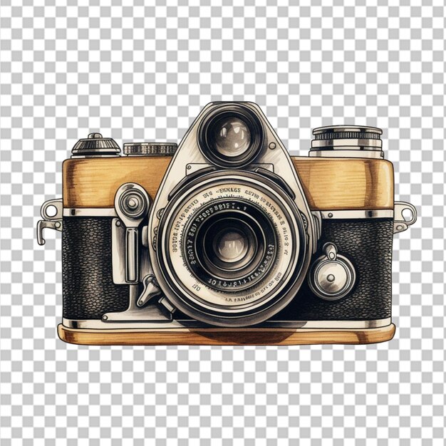 PSD 3d camera isolated on transparent background