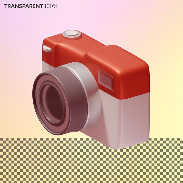 3d-camera met lens