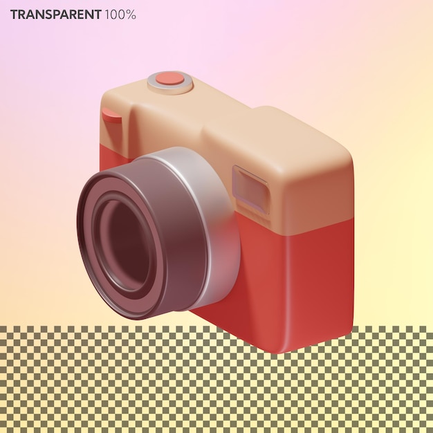 3D-camera met lens