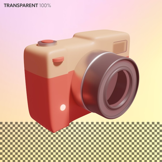 3d-camera met lens