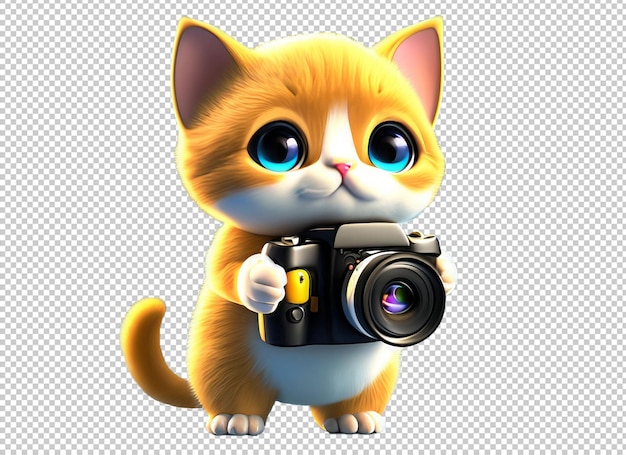PSD 3d camera van de kattenholding