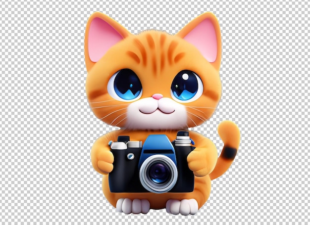 3d camera van de kattenholding