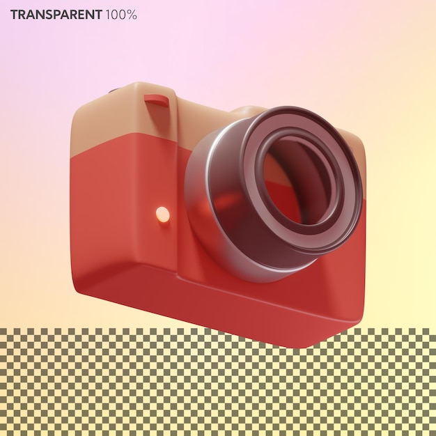 3D camera with lens