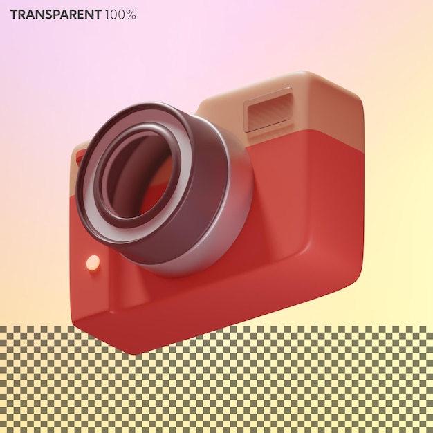 3D camera with lens