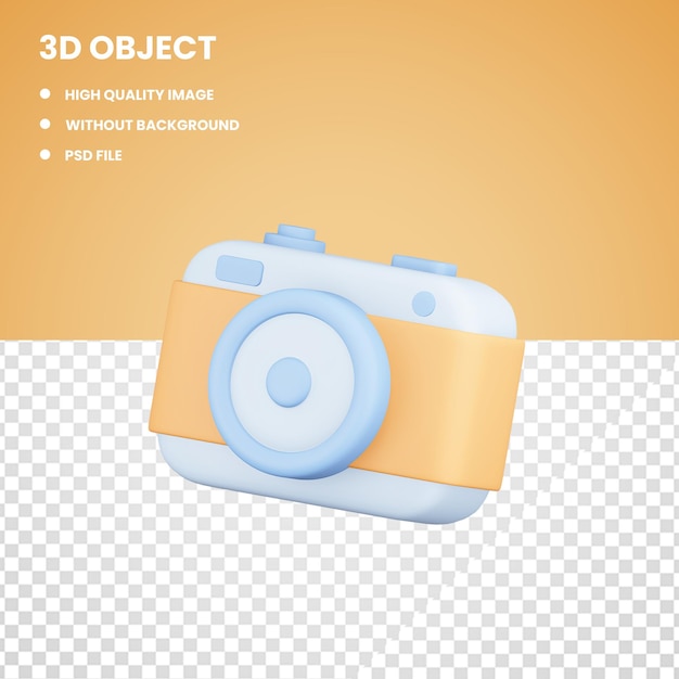 3d camera with transparent background