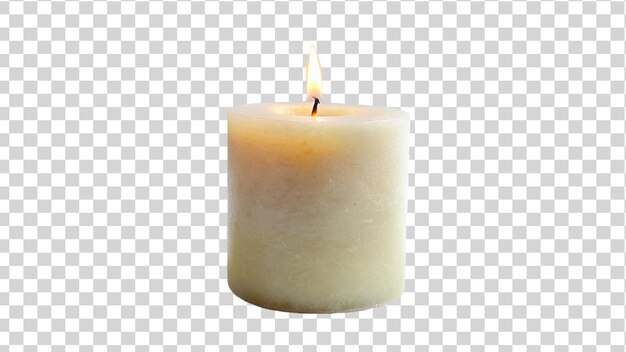 PSD 3d candle isolated on transparent background