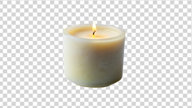 PSD 3d candle isolated on transparent background